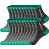 5 Pairs Men's Breathable Sports Socks - Moisture-Wicking, Reinforced Heel & Toe, All-Season Athletic Socks