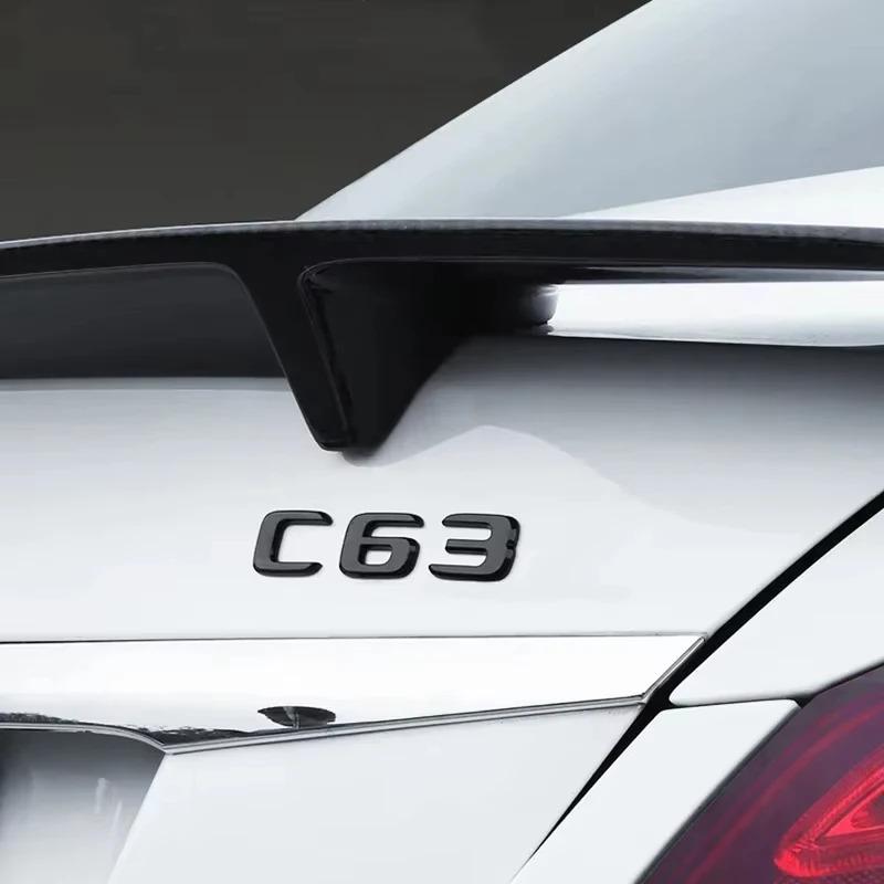 3D ABS Car Rear Tail Trunk Letters Emblem Badge Sticker For Mercedes Benz C Class 4Matic W204 W205 C180 C220d C63 C200 C260 C300