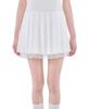 Alkialka Pleated Chiffon Mini Dress (Ivory)