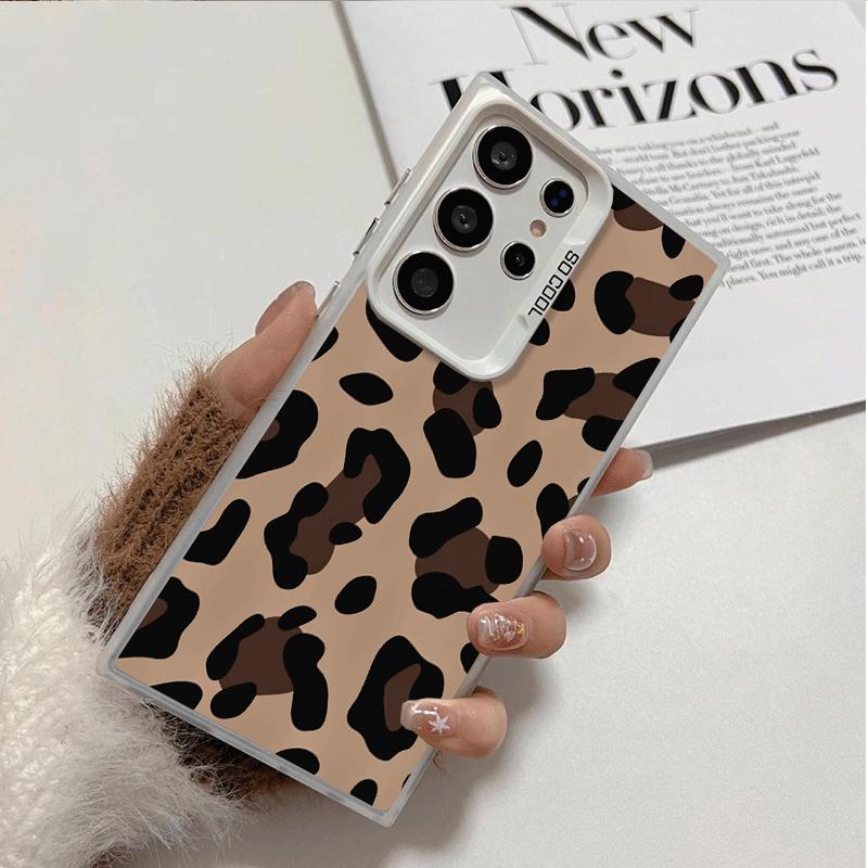 Leopard Print Trend Desgin Shockproof Phone Case for Samsung Galaxy S26 Edge S25 Ultra S24 FE S23 Plus S21 Cover Anti Fall Funda
