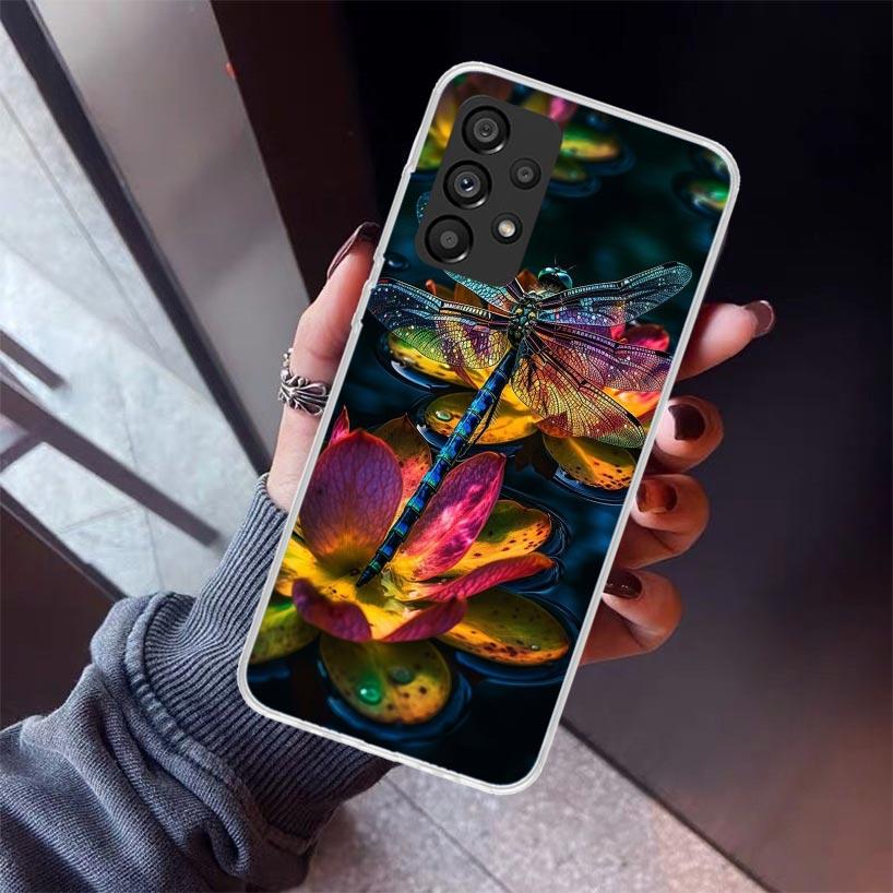 Beautiful Dragonfly Enthusiasts Phone Case For Samsung Galaxy A52 A51 A50S A32 A22 A12 A02S A72 A71 A31 A70 A30S Note 20 Ultra 1