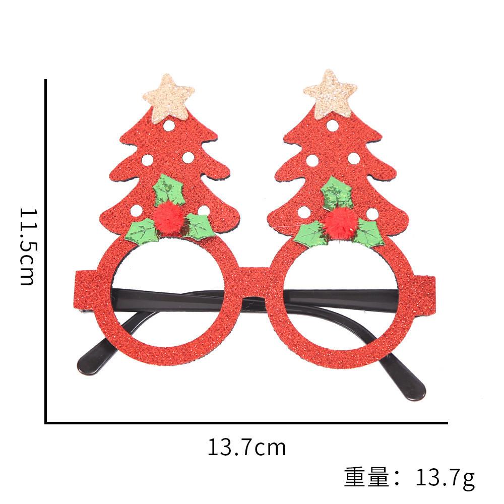 Handmade Plastic Colorful Christmas Glasses Perfect For Kids Featuring Cheerful Santa And Designs Reindeer