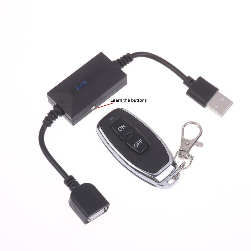 1 Set Power ON/OFF USB 433MHz Wireless RF Remote Control Switch Suitable For LED Light Strip Reading Lamp Light Fan