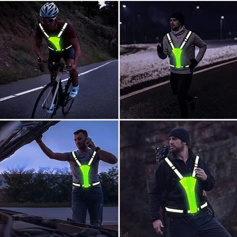 OLOMM Adjustable Reflective Running Vest