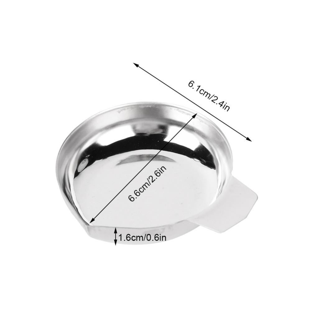 Stainless Steel Electronic Balance Tray Silver Jewelry Scale Pan  for Food Portioning