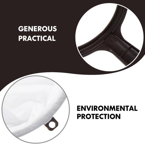 HEMOTON Coffee Filter Strainer Cloth Coffee Filter with Handle Coffee Strainer Cloth Tea Filter Sock Pour Over Coffee Dripper Filter White