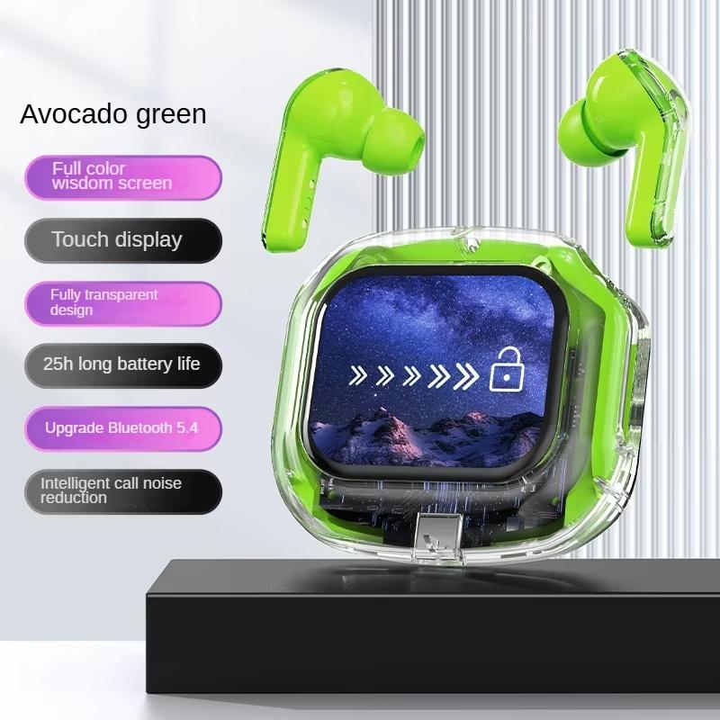 

Air31 Max True Wireless Наушники Bluetooth 5.4 Бинауральные Маленькие Вкладыши Спортивные Стерео Бас Наушники TWS Шумоподавление Спортивная Гарнитура зелёный