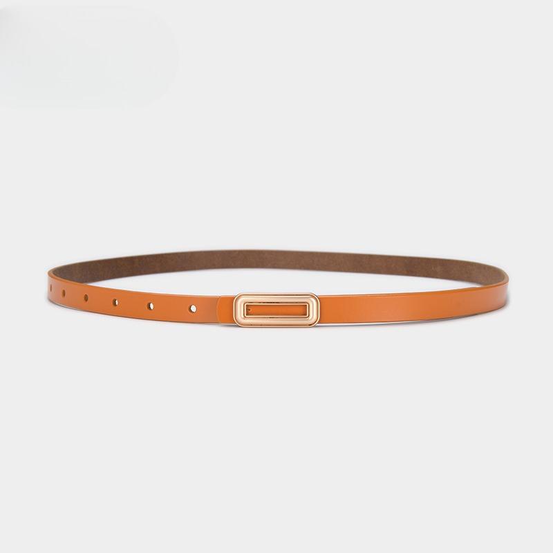 Korean Retro Leather Belt for Women Versatile Decorative Belt with Dress Trousers Jeans Belt