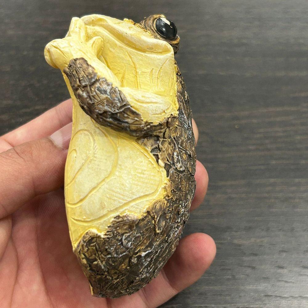 Creative Frogs Tree Peeker Sculpture Resin Simulated Animal Garden Statues  Backyard Yard