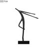 Abstract Dancer Figures Statue Artwork Ornaments Desk Decoration Dancer Metal Sculpture Abstract Crafts Room Aesthetic Decor