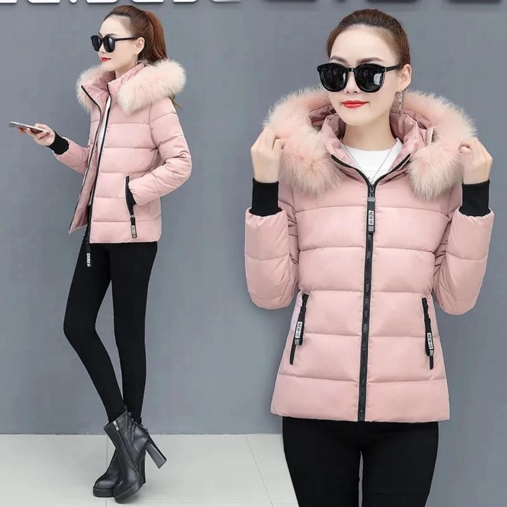 Women's Winter Parka Coat Loose Lady Cotton Padded Outerwear Temperament Casual Ladies Down Cotton Jacket