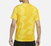 Jordan T Shirts Men's Yellow Crew Neck Moderate Straight Fit CJ6216-728