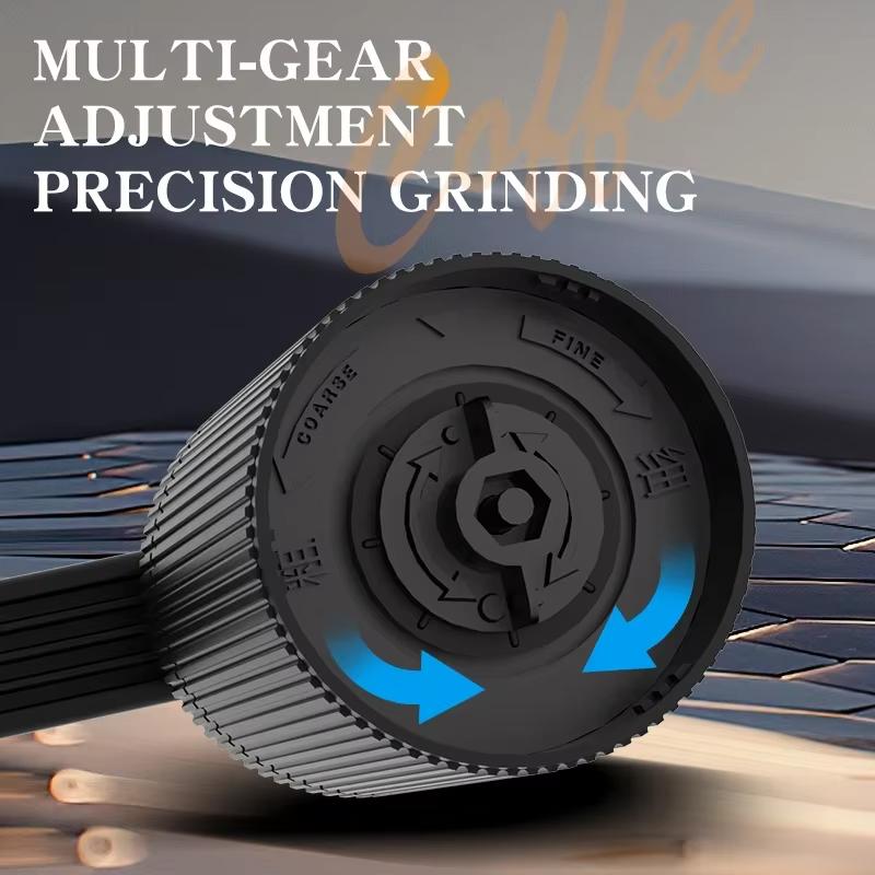Hand Cranked Coffee Machine, Mini Portable Grinder, Home Office, Travel Adjustable Coarse and Fine Coffee Powder Making Machine