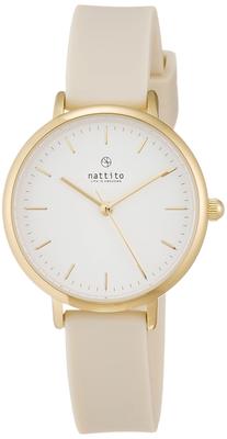 Fieldwork NF Soira Analog Watch with Nickel-Free Silicone Strap, Women's, White, YM031-1