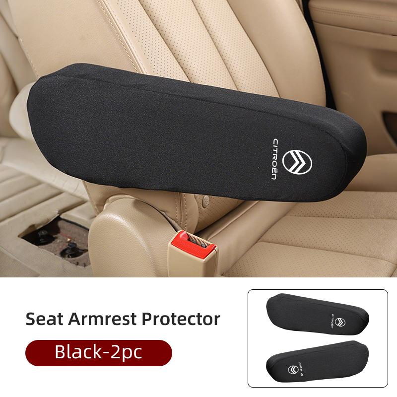 Car Seat Armrest Cover Soft Comfortable Elastic Cloth For Citroen C4 C3 C5 C1 C2 VTS Berlingo Celysee Xsara Picasso Aircross