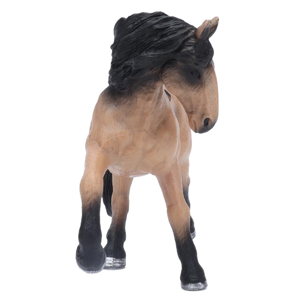 Lusitano Horse Solid Model Lifelike Animal Figurine Static Ornament Children Cognitive Toy