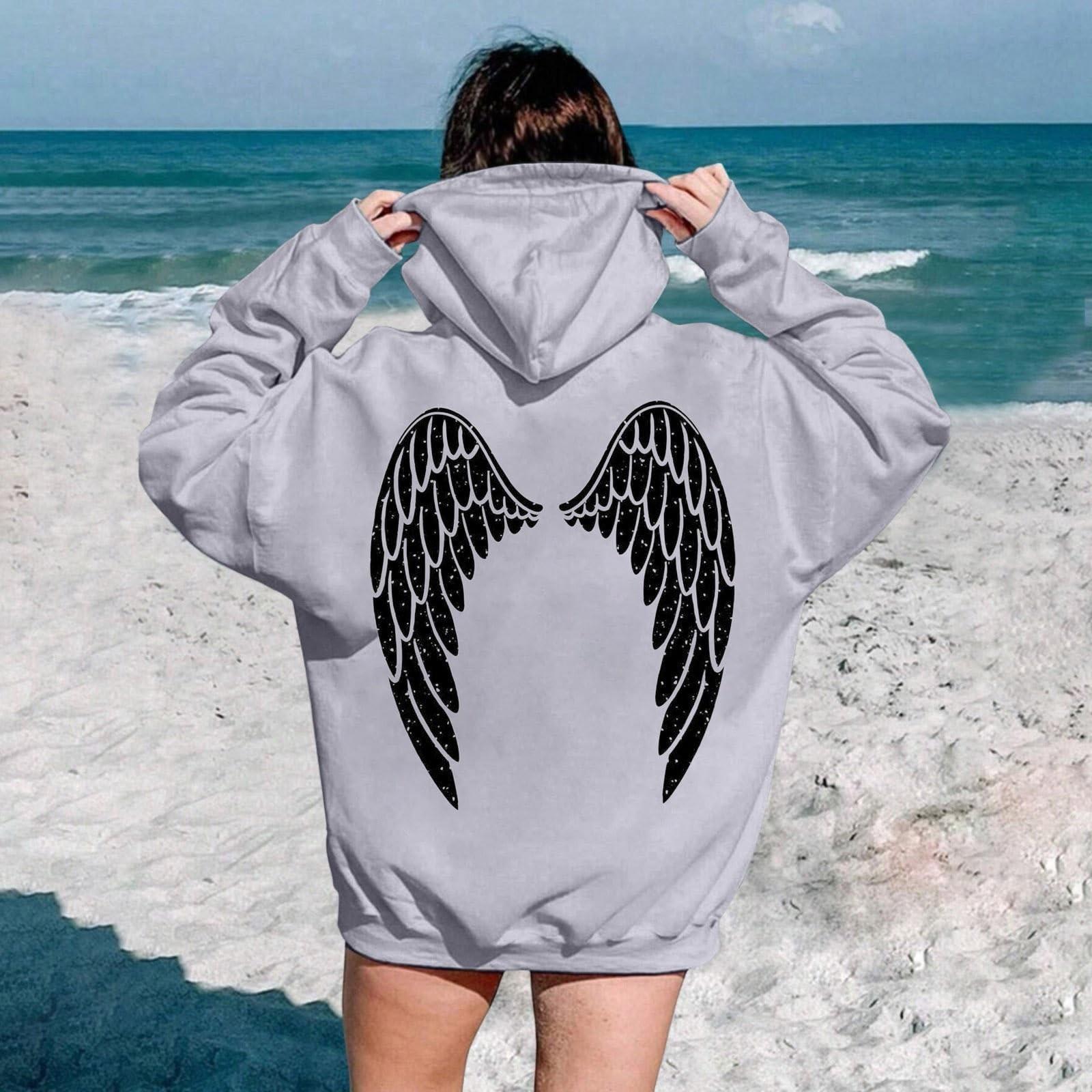 

Women s Fashion Lightweight Long Sleeve Pullover Hoodies With Pockets Graphic Hoodie L