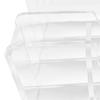 Acrylic Desk File Organizer Clear Stand Modern 4 Sections Desktop Folder Sorter for