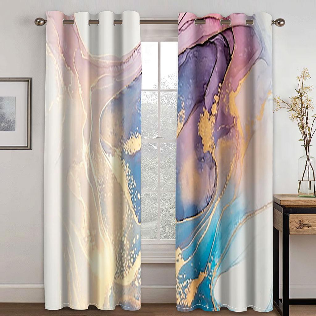 Розовый мерцающий мрамор с 3D цифровой печатью для спальни — фото 4