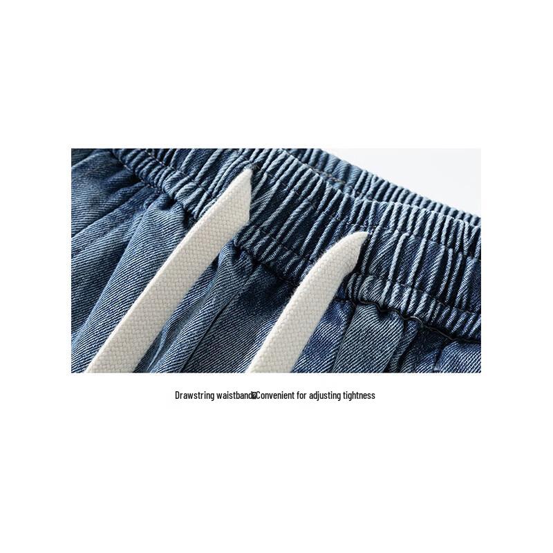 Men's Cotton-Blend Straight-Leg Loose Jeans