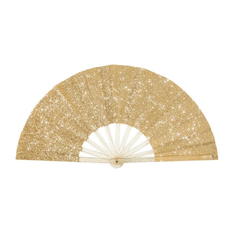 

Glittering Plastic Hand Fan Portable Performances Tool For Artists Dancers And Parties Enthusiasts Foldable Structure 1