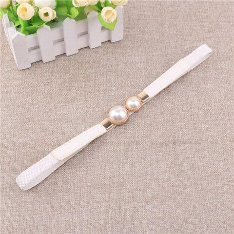 Black Elastic Modern Waist Belt With Beautiful Triangle Clip Designed Women For