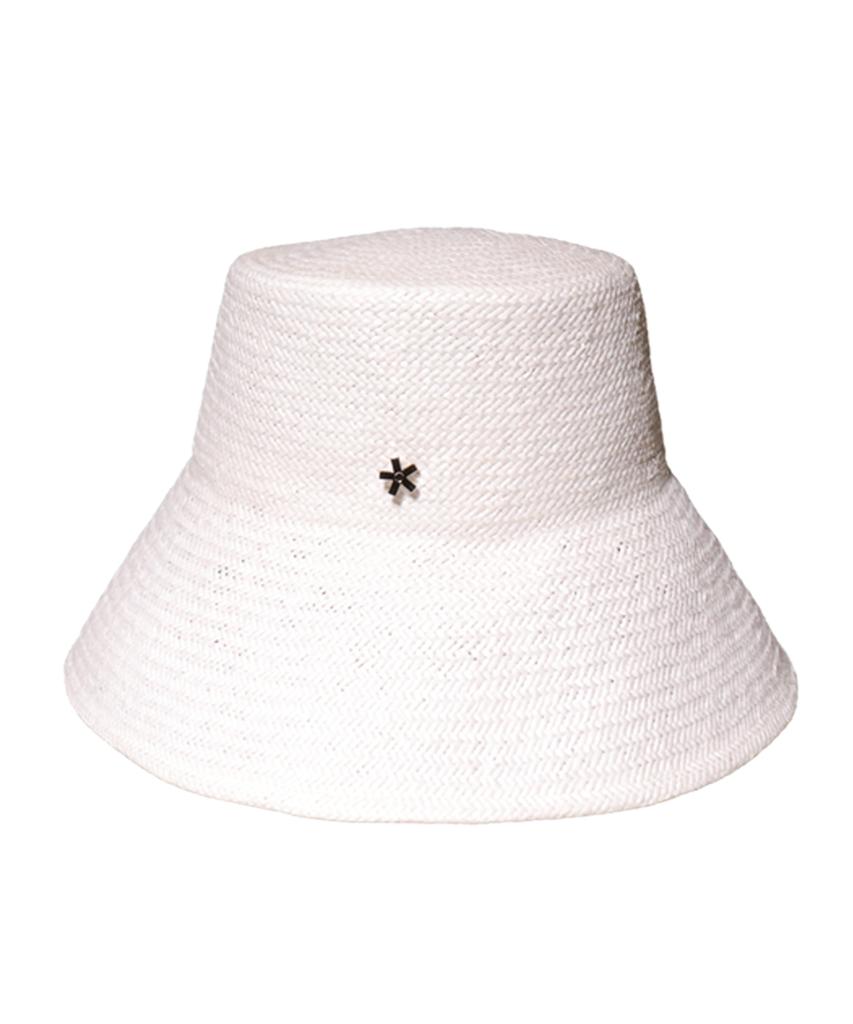 Elkebeullum Agave Wide White Bucket Hat