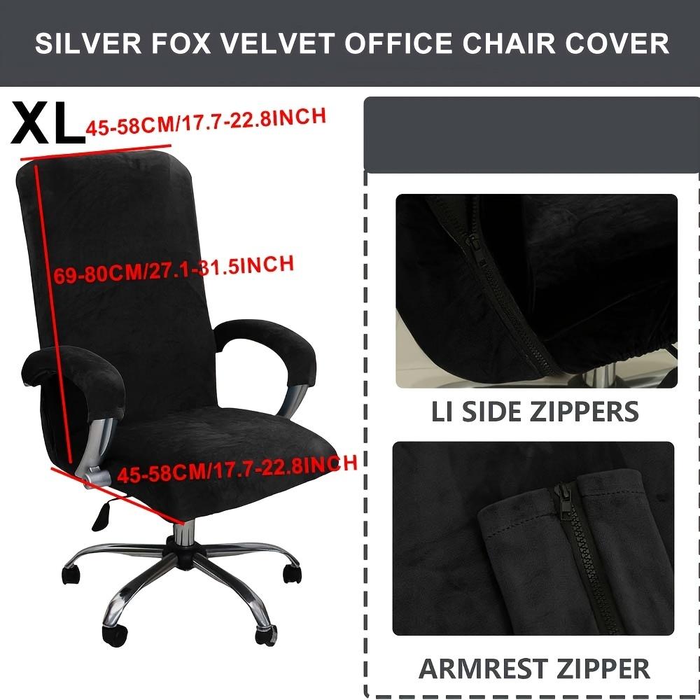 Office Computer Chair Cover, Elastic Armchair Protector, High-quality Dust-proof Armrest, Velvet Gaming Chair Cover, Detachable