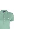 Polo Ralph Lauren Solid Color Logo Embroidered Vertical Button Slim Fit Short Sleeve Polo Shirt Women Tops Green 211870237-031
