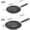 Aluminum Flat Bottomed Pans Non Stick Pan Baking Cake Steak Egg Frying Pot Gas Induction Cooker Universal Household Kitchen Tool