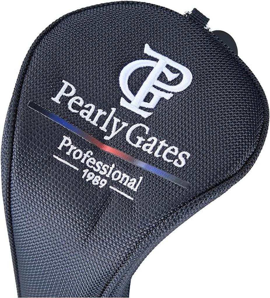 PEARLY GATES PGPRO Series Fairway Wood Headcover with Fairway Woods and Navy Blue (Compatible 3, 5, 7, X) - (053-4184301)