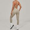 Adjustable shoulder strap yoga onesie women's dance beauty back tight sports fitness onesie 2