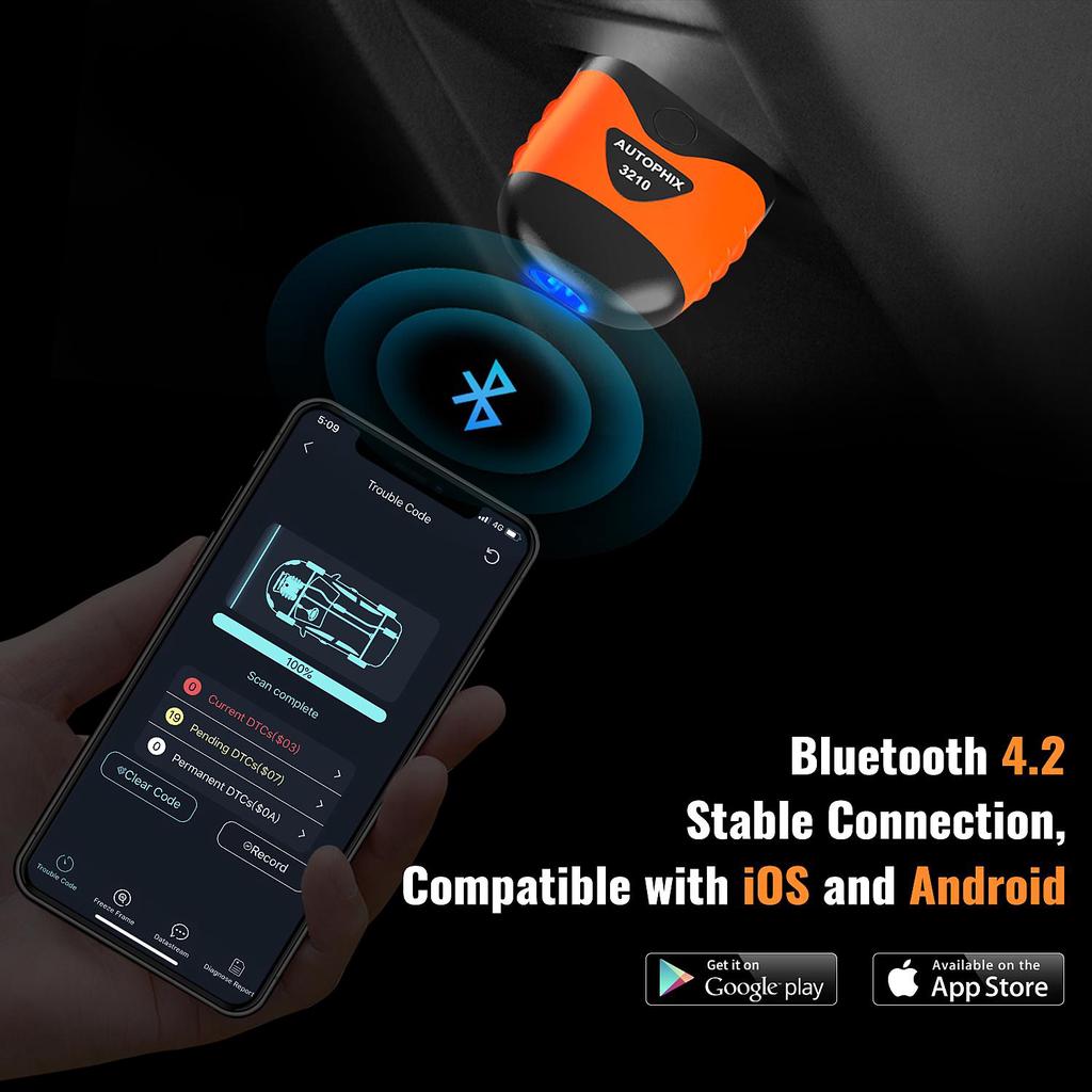 AUTOPHIX 3210 OBD2 Diagnostic Scanner and HUD On Board Computer 2 In 1