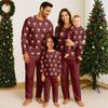 Family Casual Comfortable Long Sleeved Long Pants  3D Christmas Printed Parent-child Set