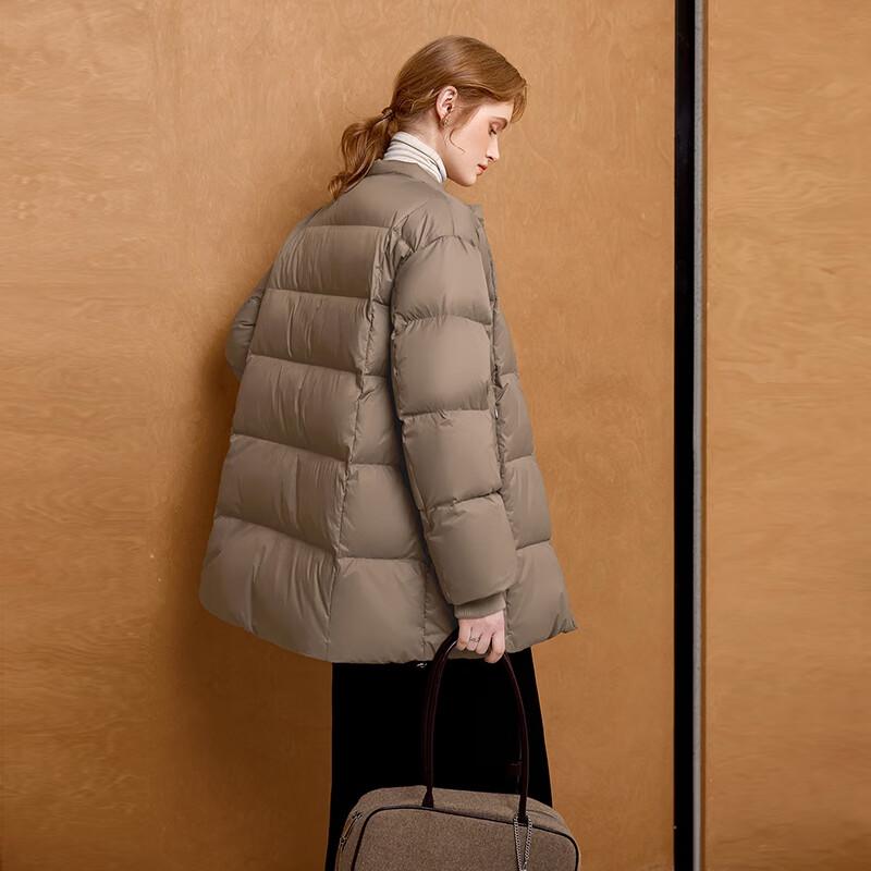 SheChi Damen 90% Daunen Loose Fit Pufferjacke