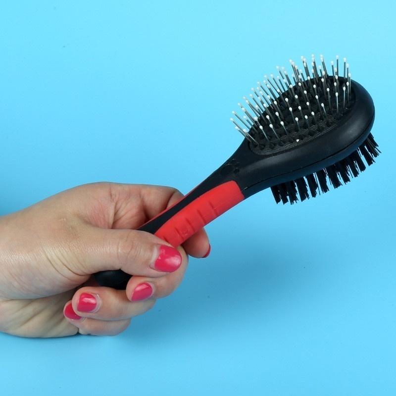 Double Sided Pet Grooming Brush Dog Cat Puppy Long & Short Hair Shedding Tool