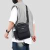 Borsa a Spalla Quadrata Sportiva da Uomo - Borsa a Tracolla Resistente a Lati Morbidi Stile College con Tasche Multifunzionali