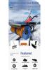 Manual Push Gas Snow Blower: Winter Road Snow Remover & Sweeper 3-in-1