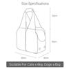 Portable Soft Sided Cat Carrier Breathable Mesh Top Window Small Dog Carrying Bag Travel Transporter Shoulder Bags