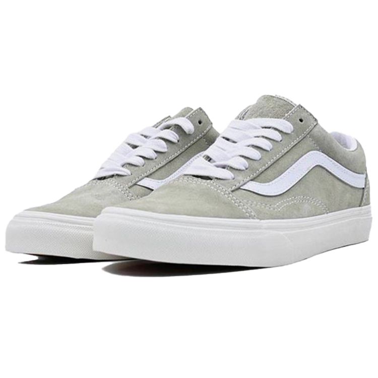 Vans Old Skool Pig Suede - Moss Grey Unisex Sneakers Snow-White VN0A5KRFB32