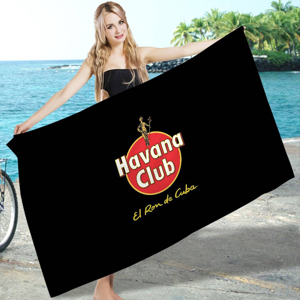 H-Havana C-Club Beach Towel Colorful Bath Towels for Girl Microfiber Quick Dry Custom Sand Free Beach Yoga Spa Gym Pool
