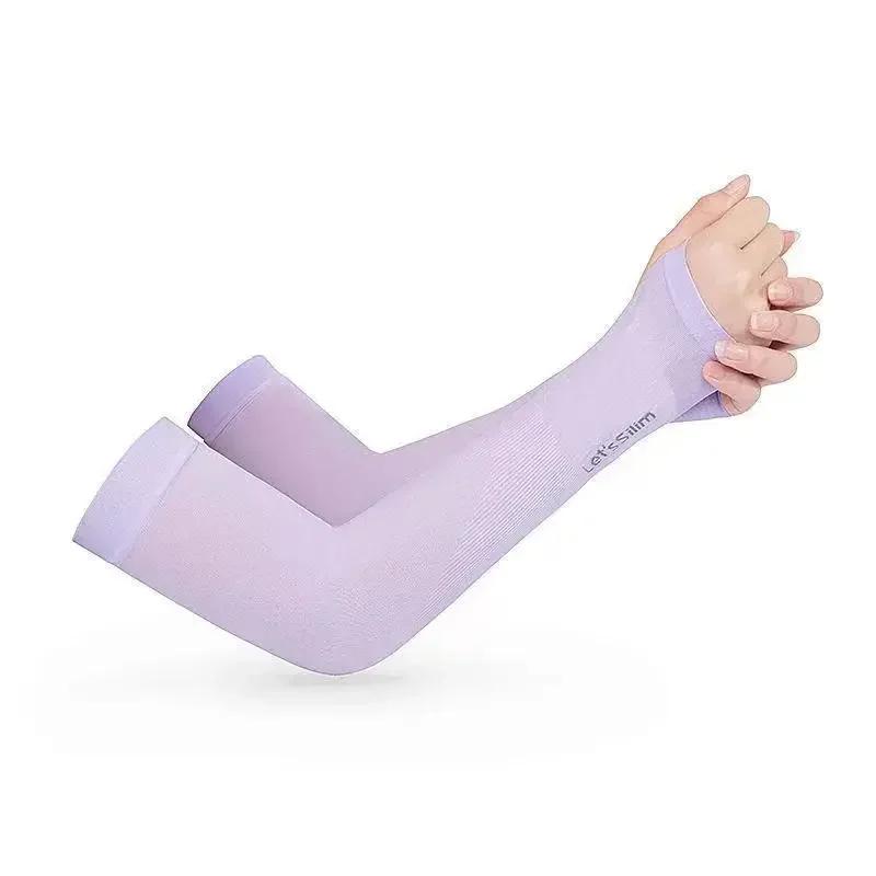 

1 Pair Men Women Arm Warmers Summer Arm Sleeves Sun Protection Outdoor Drive Sport Travel Arm Warmers Cycling Gloves фіолетовий