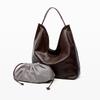 New Women's Bag Vegetable Tanned Cowhide Large-capacity Women's Tote Bag Versatile Single Shoulder Class Underarm Commuter Bag
