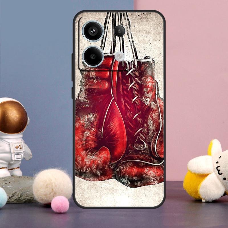 

Boxing Gloves Case For Xiaomi Redmi Note 14 9 10 11 12 13 15 Pro Plus Redmi 15 15C 10C 12C 13C 14C Cover Note 15 Pro Plus 5G
