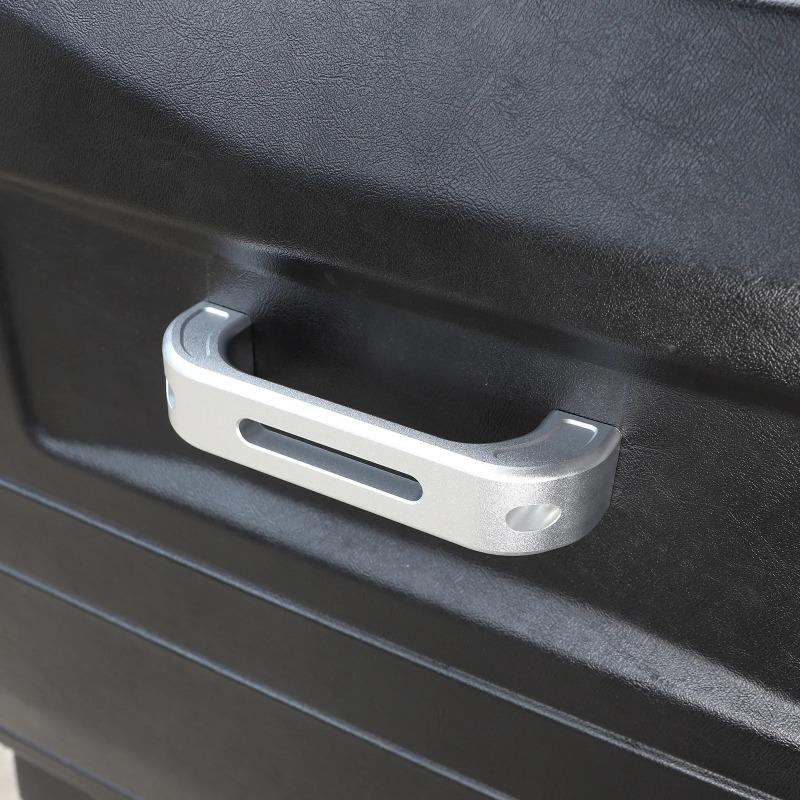 For Land Rover Defender 90 110 130 2014-2018 Aluminum Alloy Black Car Door Handle Trim Interior Car Accessories
