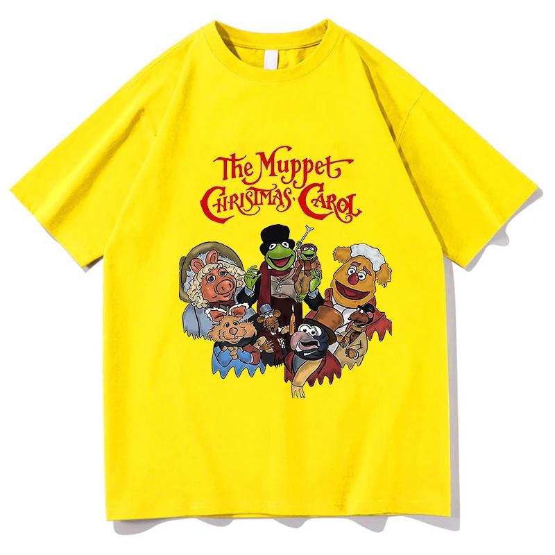 Muppets Christmas Carol Tshirts Cartoon Print Cute Teeshirt Tops Pure Cotton Tshirts Camisetas Womenunisex Tees Top Short Sleeve