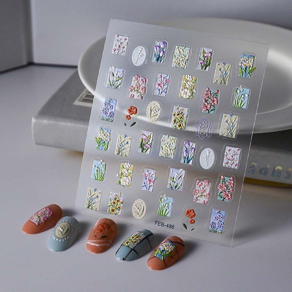 

Цветочные наклейки Наклейки для ногтей Бабочки Аксессуары для ногтей Красочные наклейки для ногтей Маникюрный салон