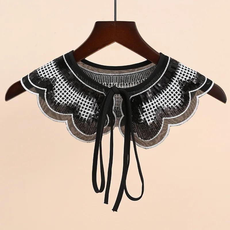 Perfect Match Lapel Fake Collar Shawl For Women Neck Decorative Chocker Necklace Women Detachable False Collar Doll Ladies Half Shirt Collars