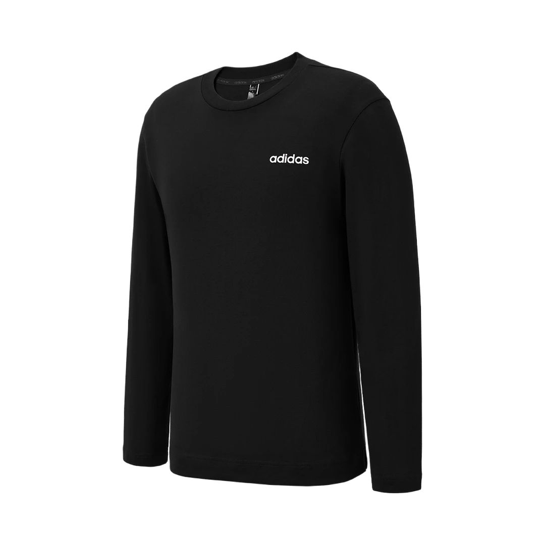 

Adidas Letter Warm Round Neck Pullover Sports Drop Shoulder Long Sleeve Sweatshirt Unisex Sweatshirt Black JL5904 S