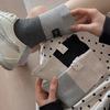 5pair 25 Spring Color Matching Socks Women'S Japanese Style Cloth Label Point Yarn Medium Tube Stacking Socks Women'S Socks Long